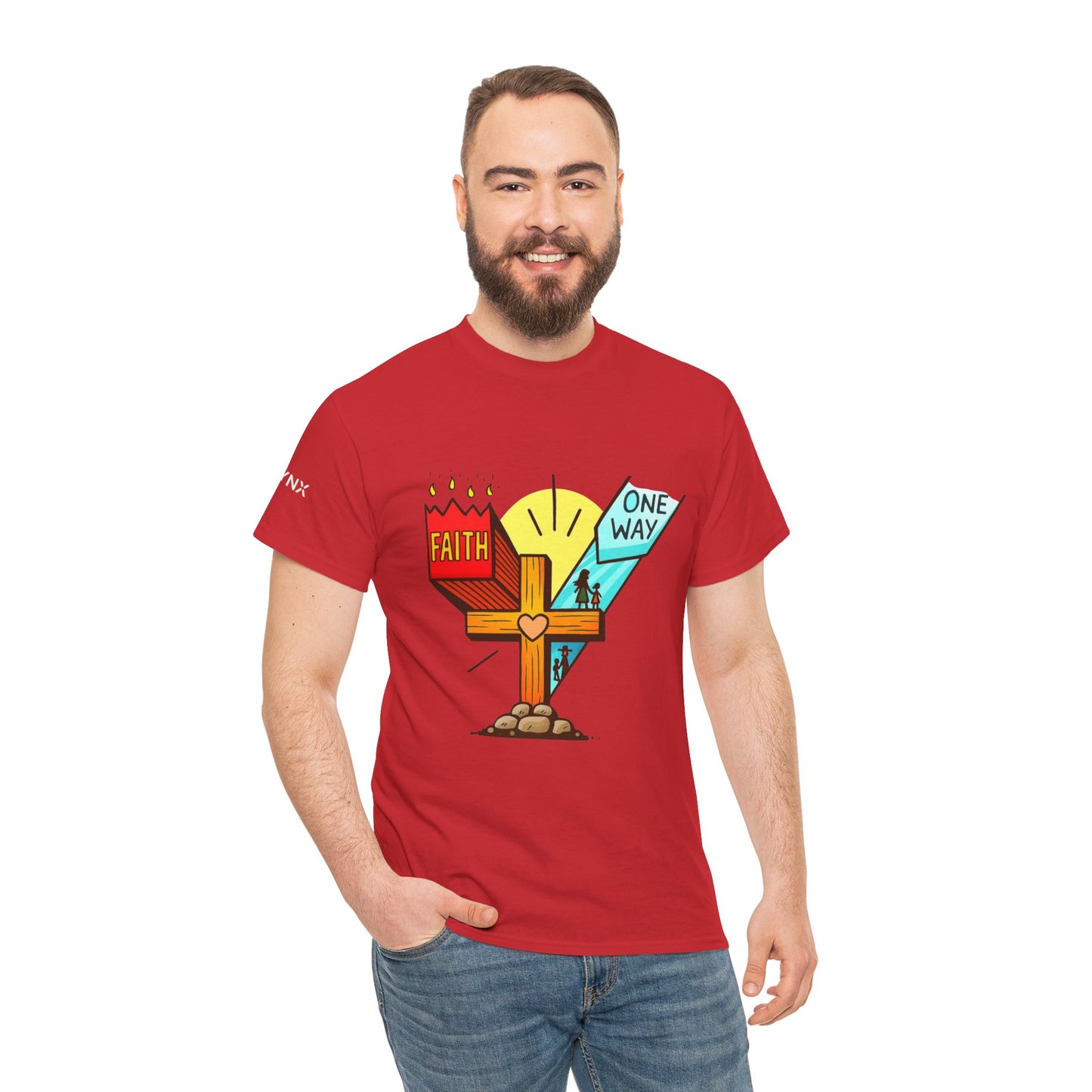 Faith Cross 'One Way' T‑Shirt – Christian Inspirational Tee