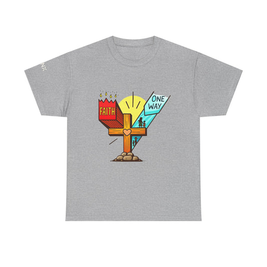 Faith Cross 'One Way' T‑Shirt – Christian Inspirational Tee