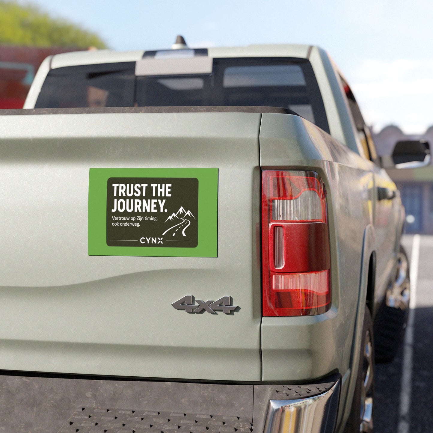 Automagneet "Trust the Journey" | Inspirerende Magneet voor Elke Rit