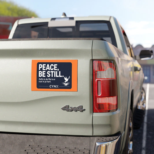 "Peace Be Still" Automagneet | Geloof & Rust voor Onderweg