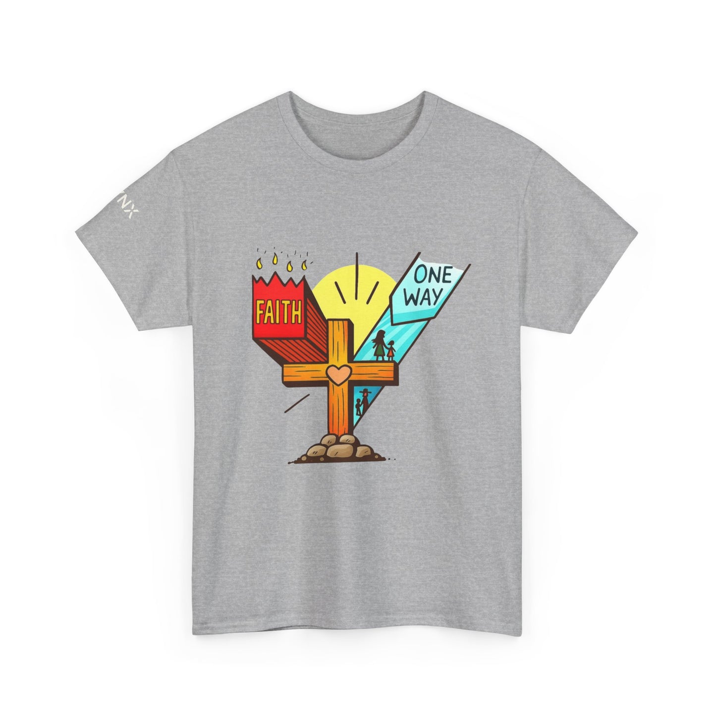 Faith Cross 'One Way' T‑Shirt – Christian Inspirational Tee