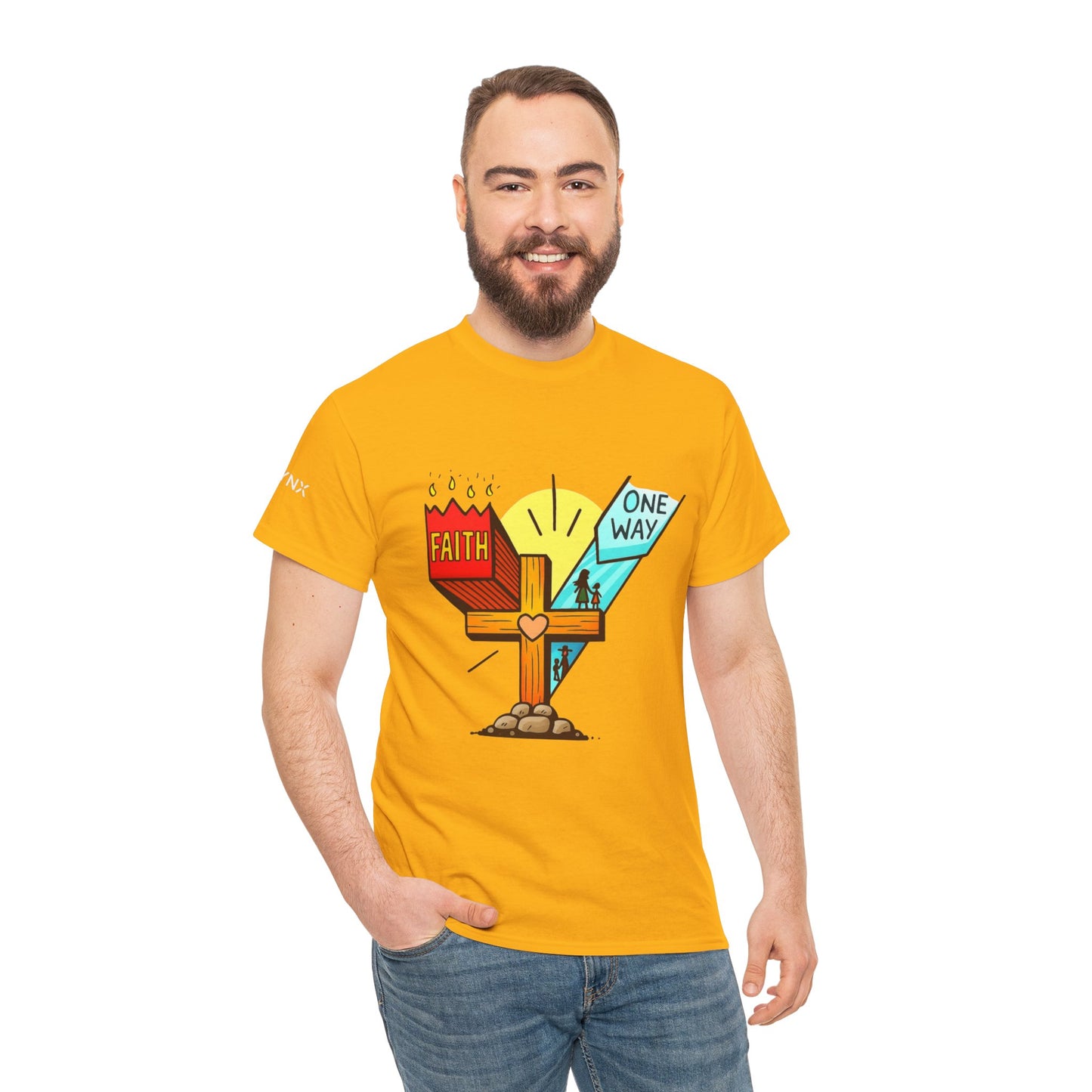 Faith Cross 'One Way' T‑Shirt – Christian Inspirational Tee