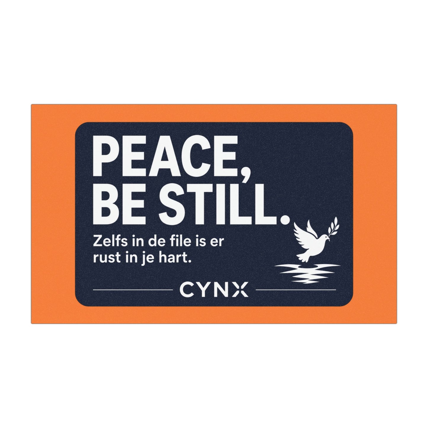 "Peace Be Still" Automagneet | Geloof & Rust voor Onderweg