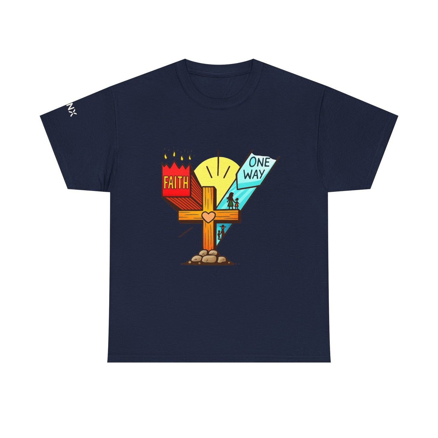 Faith Cross 'One Way' T‑Shirt – Christian Inspirational Tee