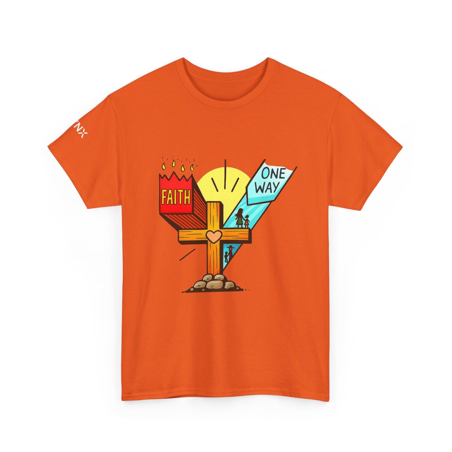 Faith Cross 'One Way' T‑Shirt – Christian Inspirational Tee