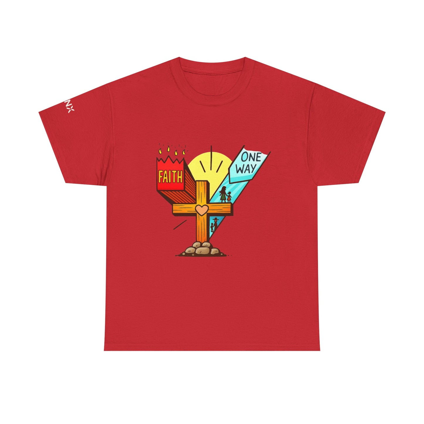 Faith Cross 'One Way' T‑Shirt – Christian Inspirational Tee