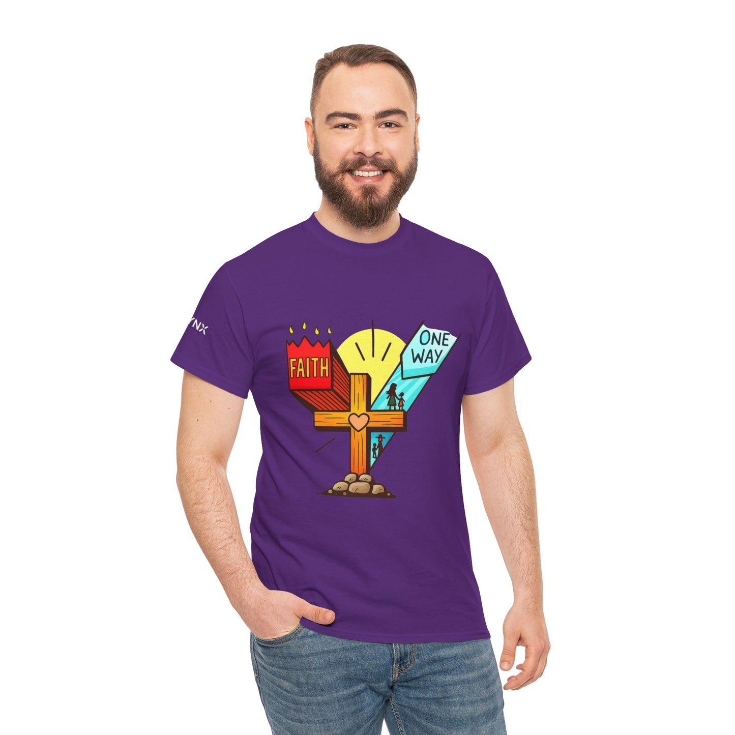 Faith Cross 'One Way' T‑Shirt – Christian Inspirational Tee