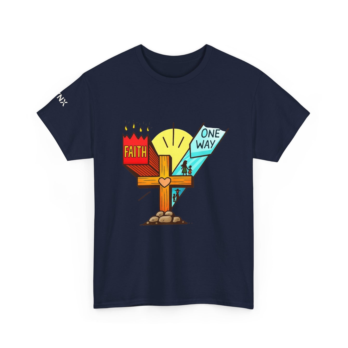 Faith Cross 'One Way' T‑Shirt – Christian Inspirational Tee