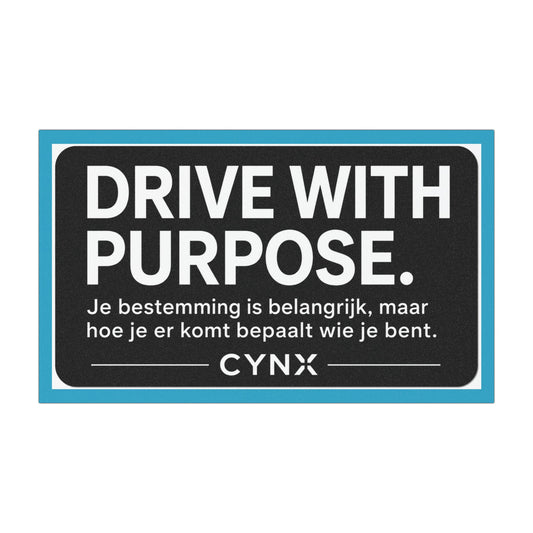 Car Magnet - "Drive With Purpose" Inspirational Magnetic Sign