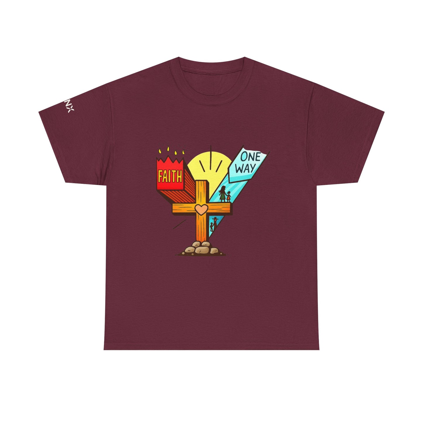 Faith Cross 'One Way' T‑Shirt – Christian Inspirational Tee
