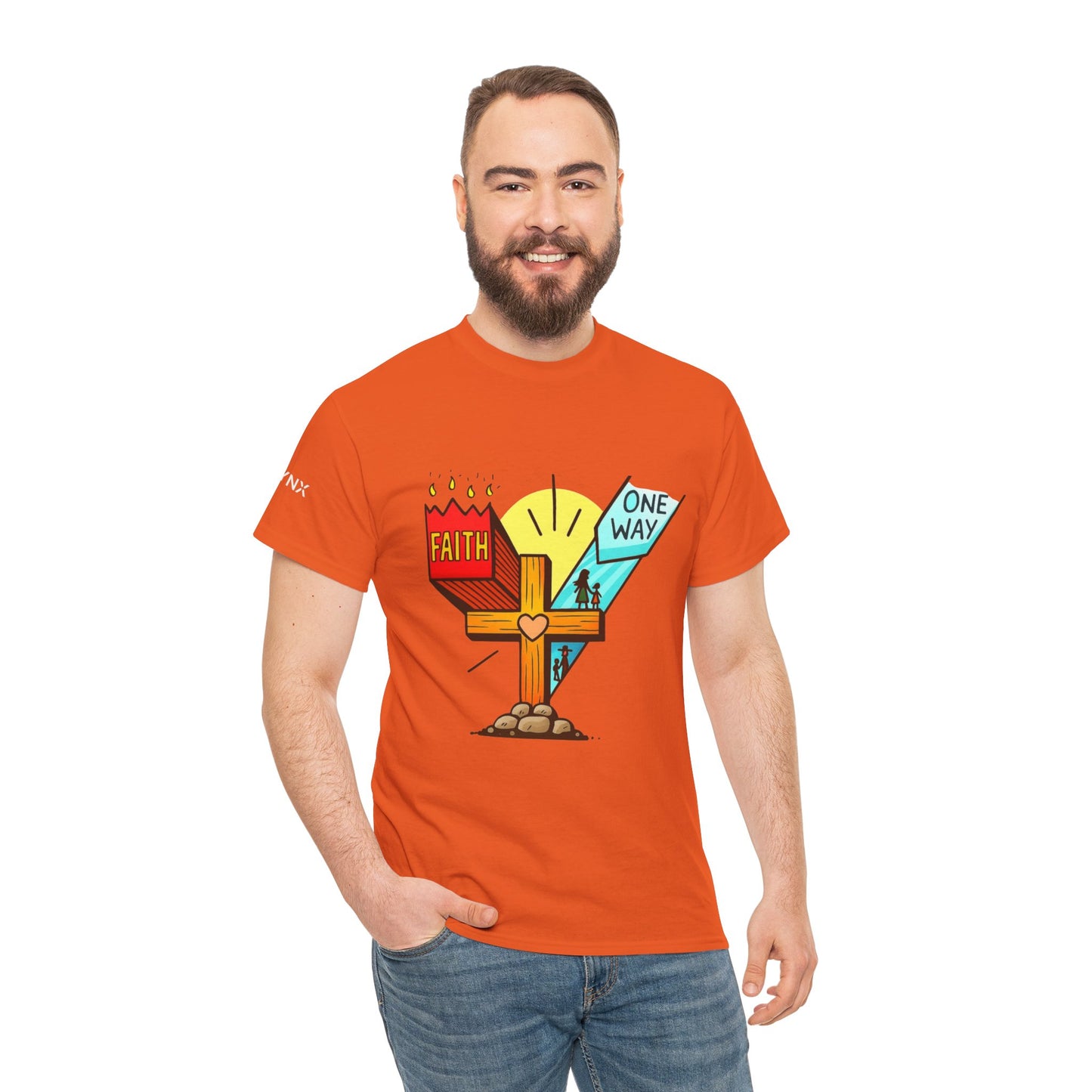 Faith Cross 'One Way' T‑Shirt – Christian Inspirational Tee