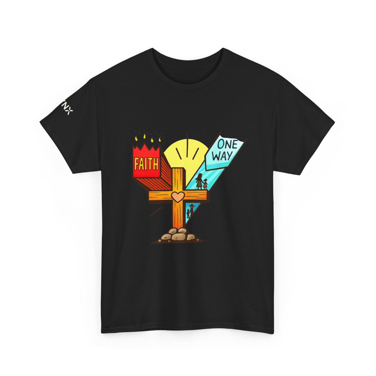 Faith Cross 'One Way' T‑Shirt – Christian Inspirational Tee