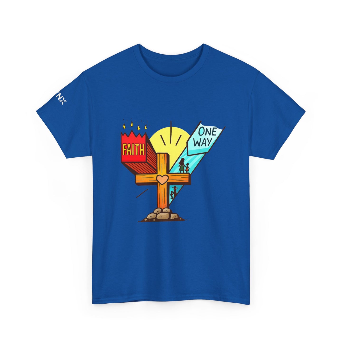 Faith Cross 'One Way' T‑Shirt – Christian Inspirational Tee
