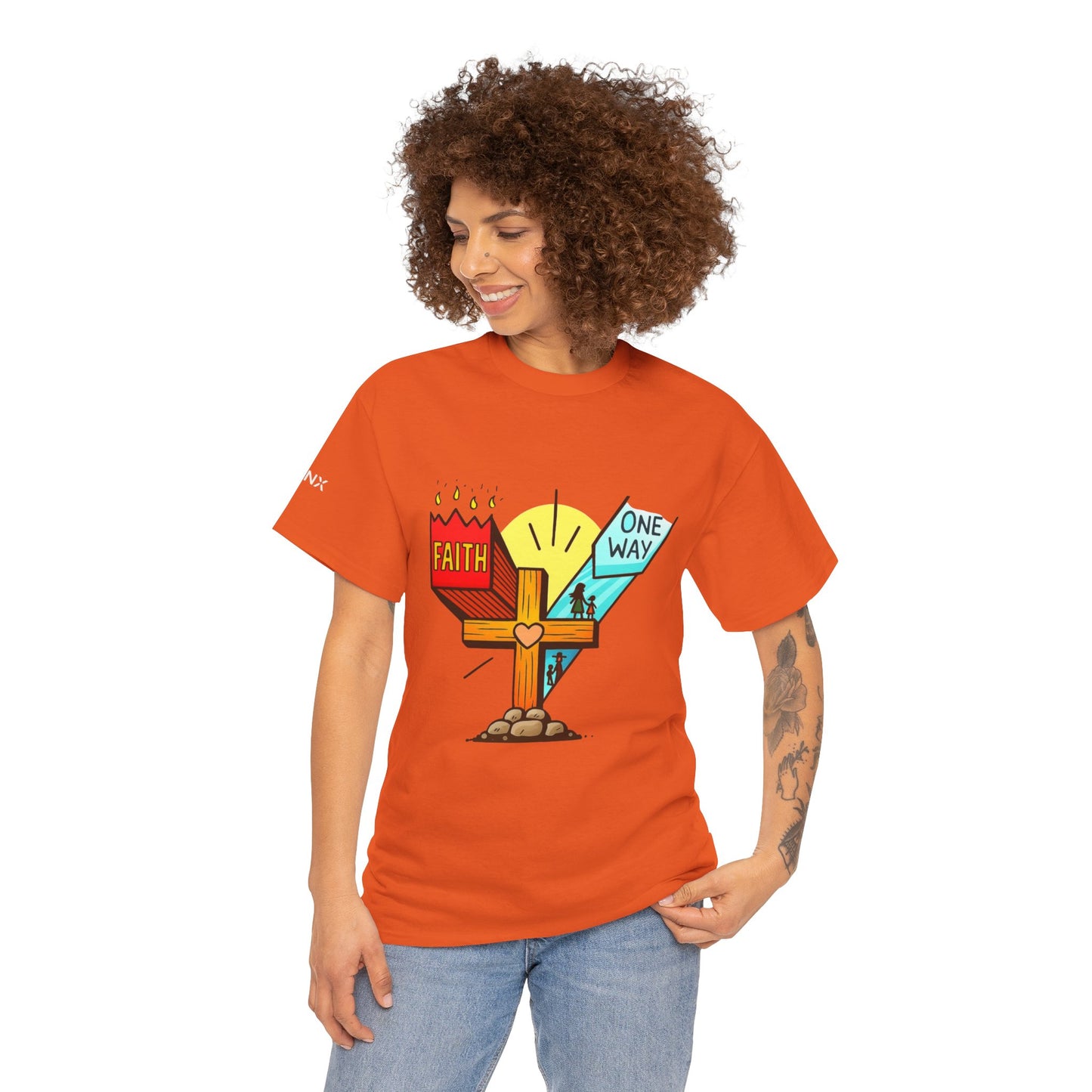 Faith Cross 'One Way' T‑Shirt – Christian Inspirational Tee