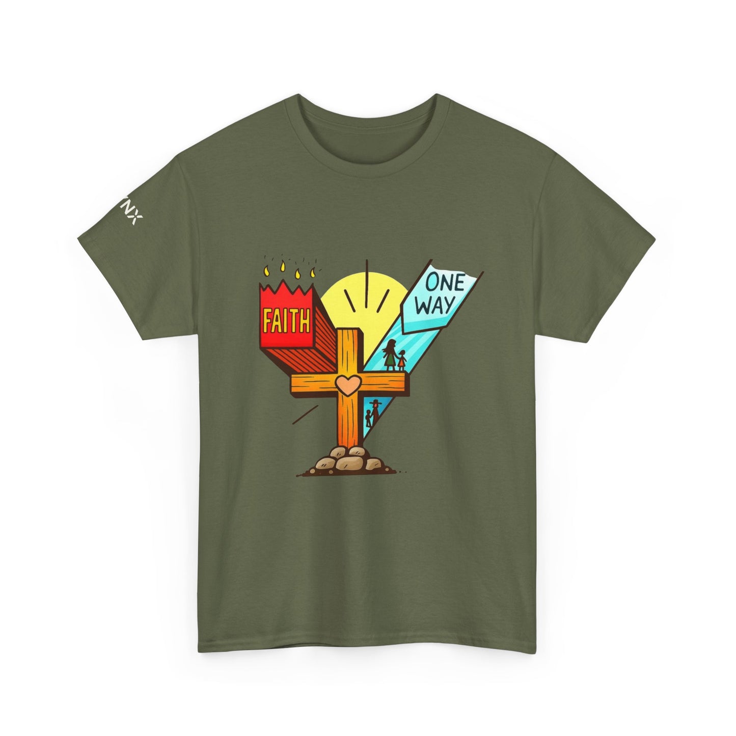 Faith Cross 'One Way' T‑Shirt – Christian Inspirational Tee