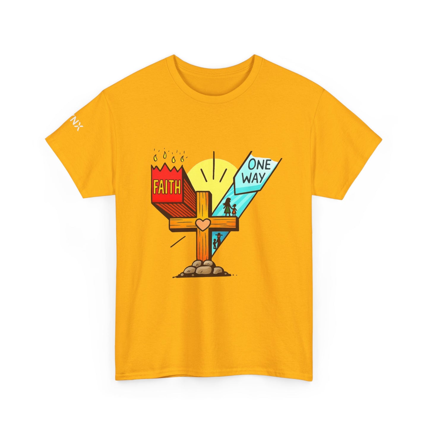 Faith Cross 'One Way' T‑Shirt – Christian Inspirational Tee