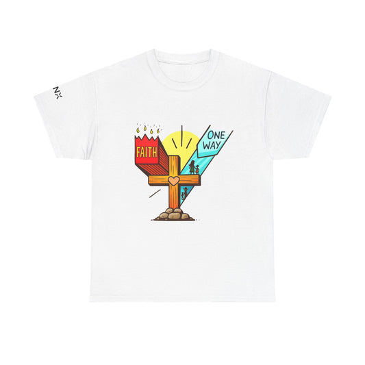 Copy of Faith Cross 'One Way' T‑Shirt – Christian Inspirational Tee