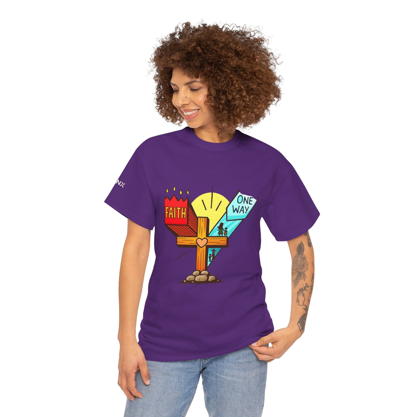 Faith Cross 'One Way' T‑Shirt – Christian Inspirational Tee