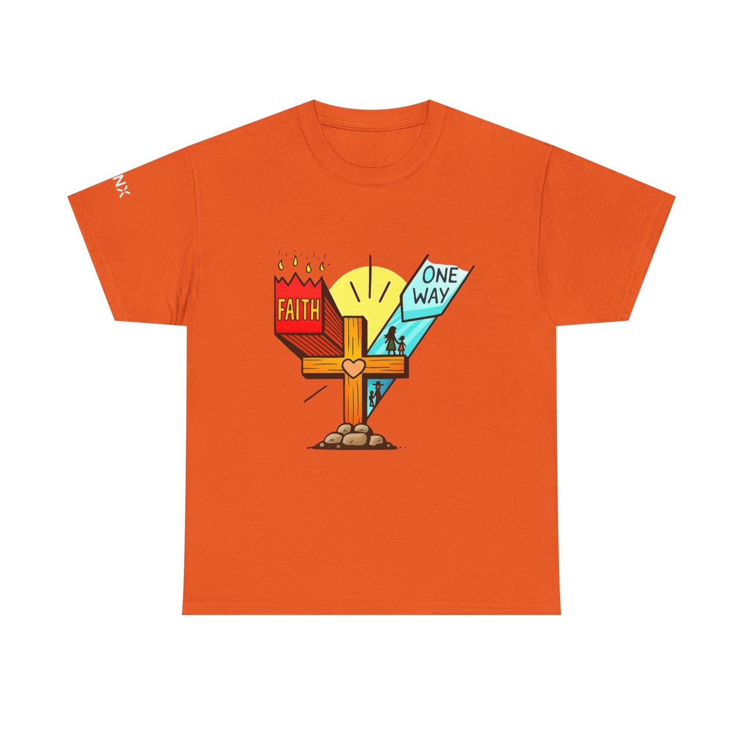Faith Cross 'One Way' T‑Shirt – Christian Inspirational Tee