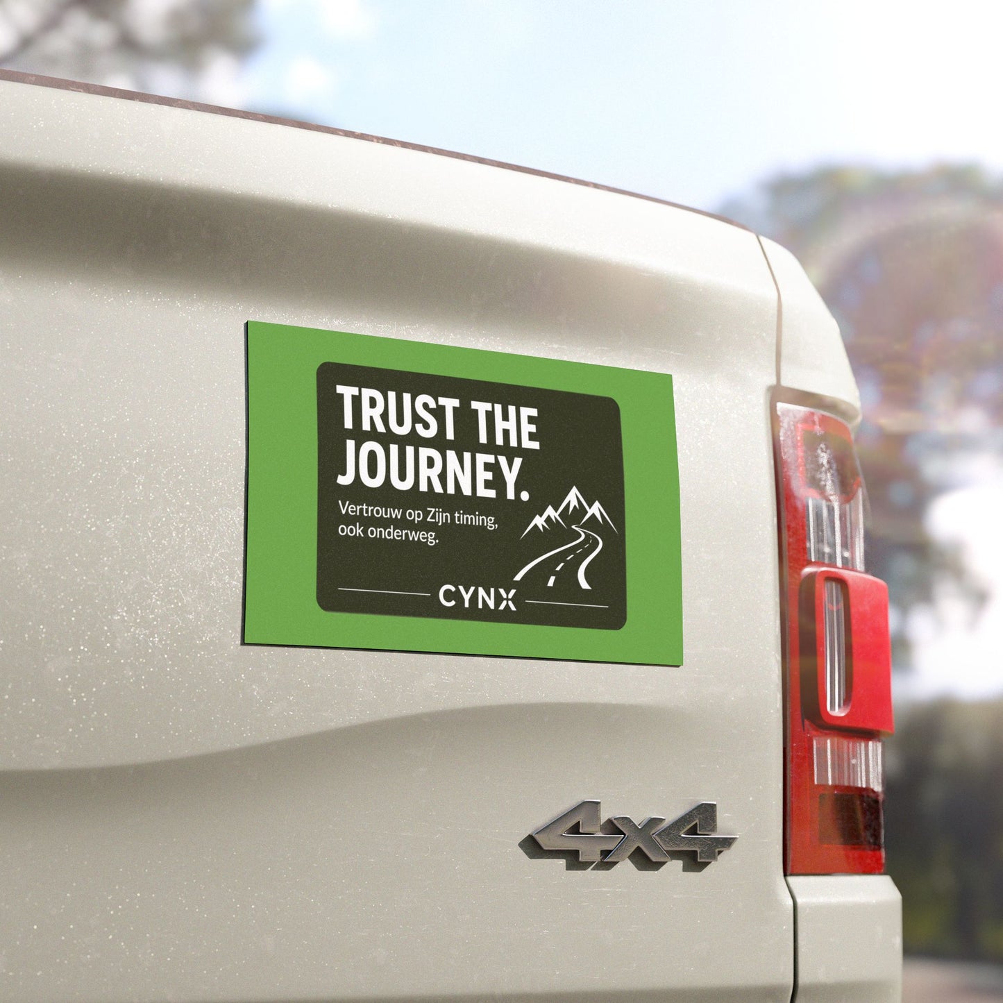 Automagneet "Trust the Journey" | Inspirerende Magneet voor Elke Rit