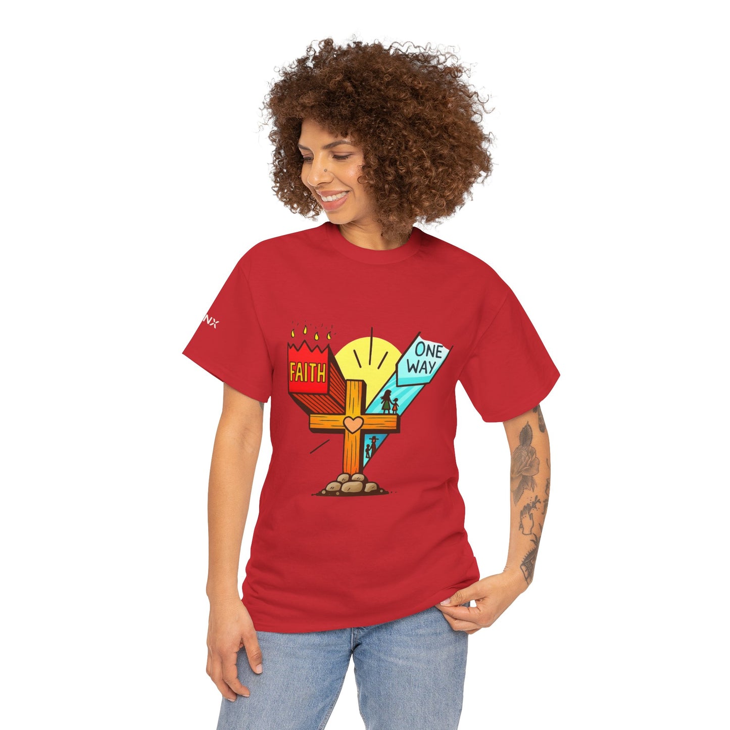 Faith Cross 'One Way' T‑Shirt – Christian Inspirational Tee