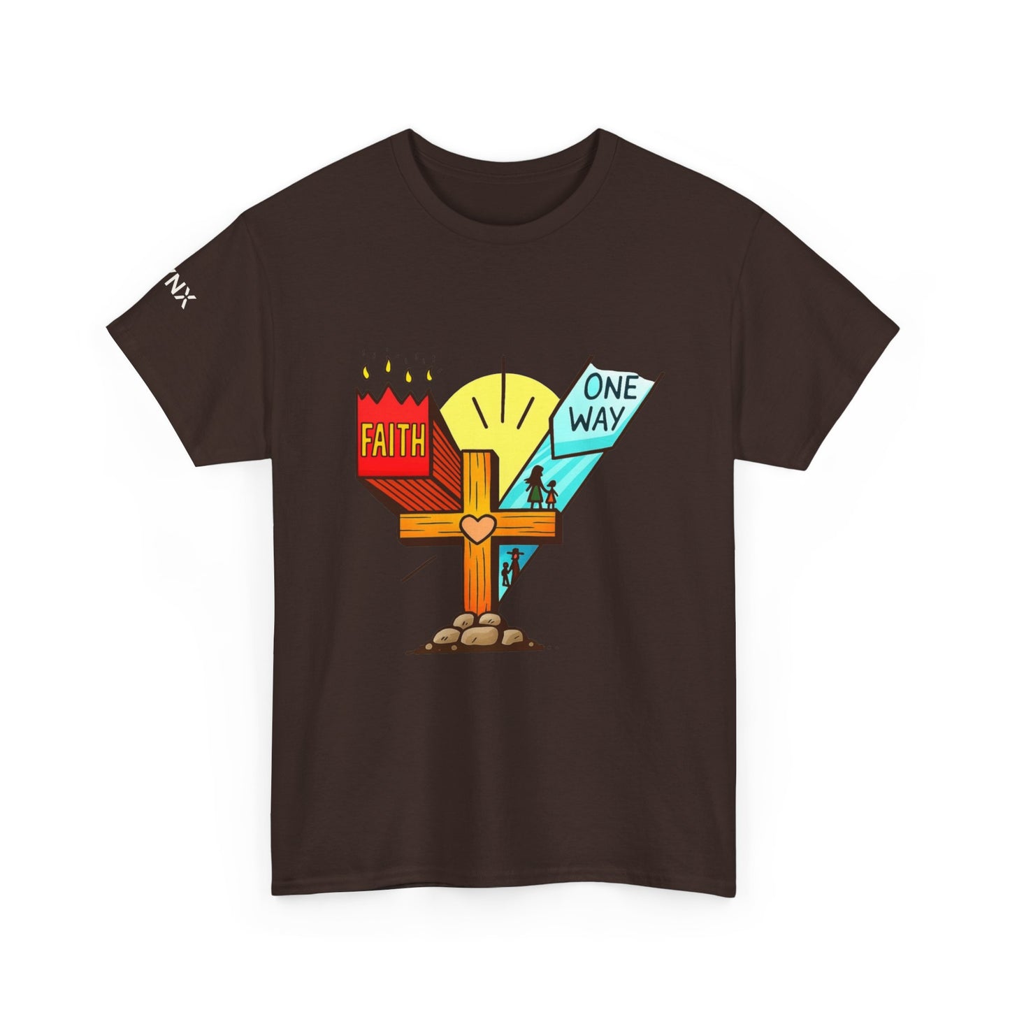 Faith Cross 'One Way' T‑Shirt – Christian Inspirational Tee
