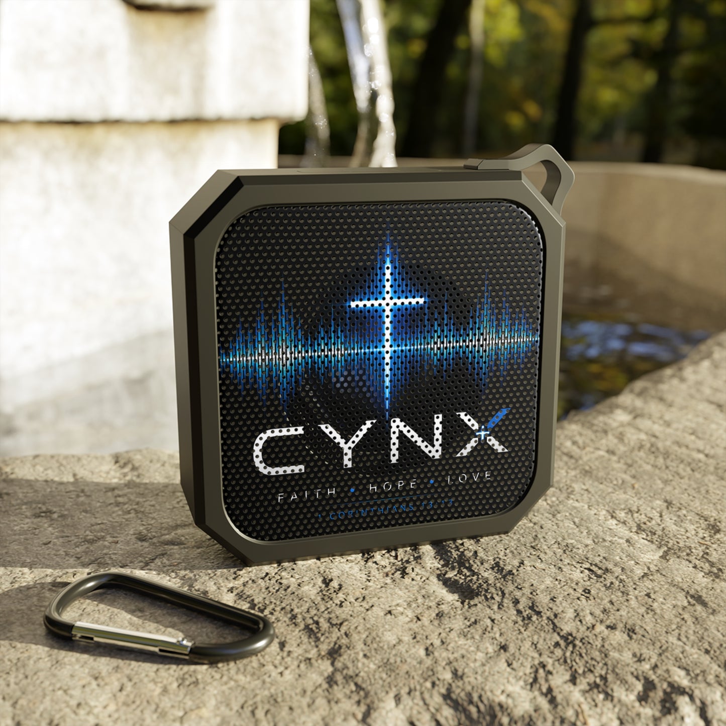 CYNX Faith Hope Love Bluetooth Speaker — Portable Outdoor Speaker