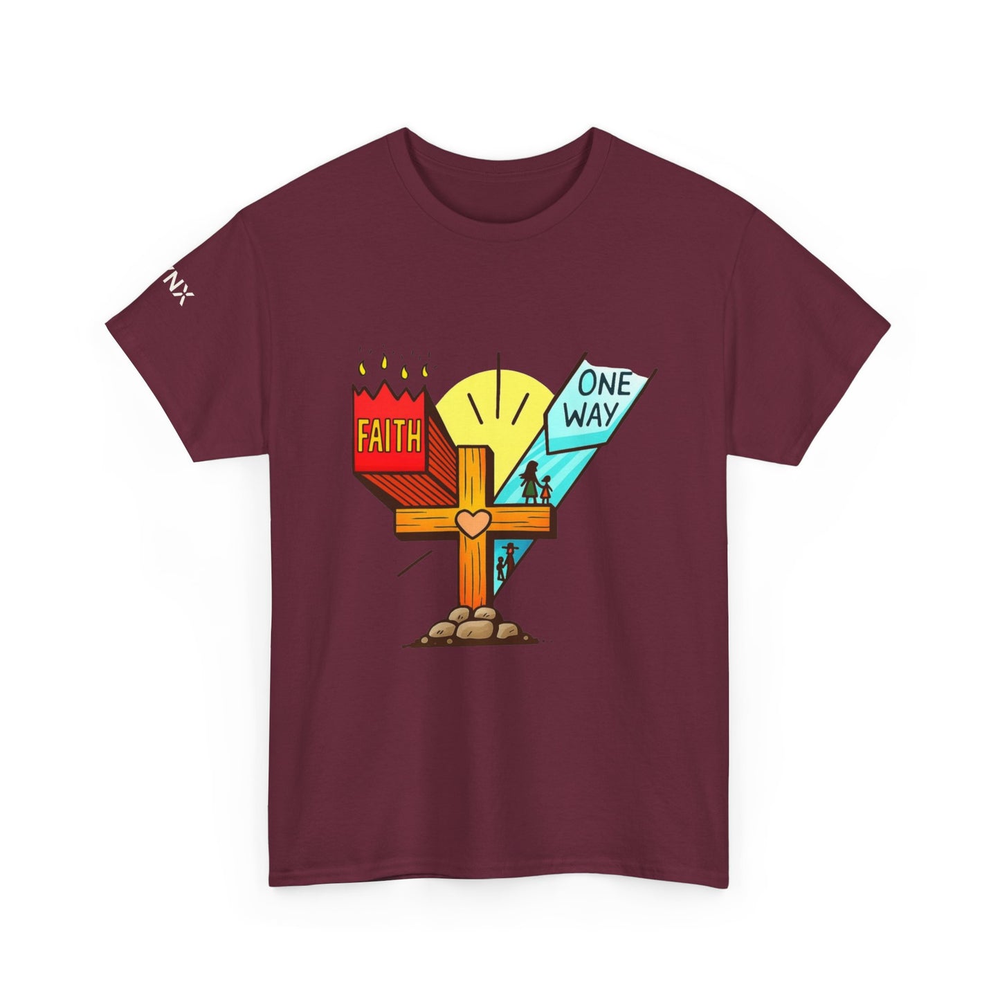 Faith Cross 'One Way' T‑Shirt – Christian Inspirational Tee