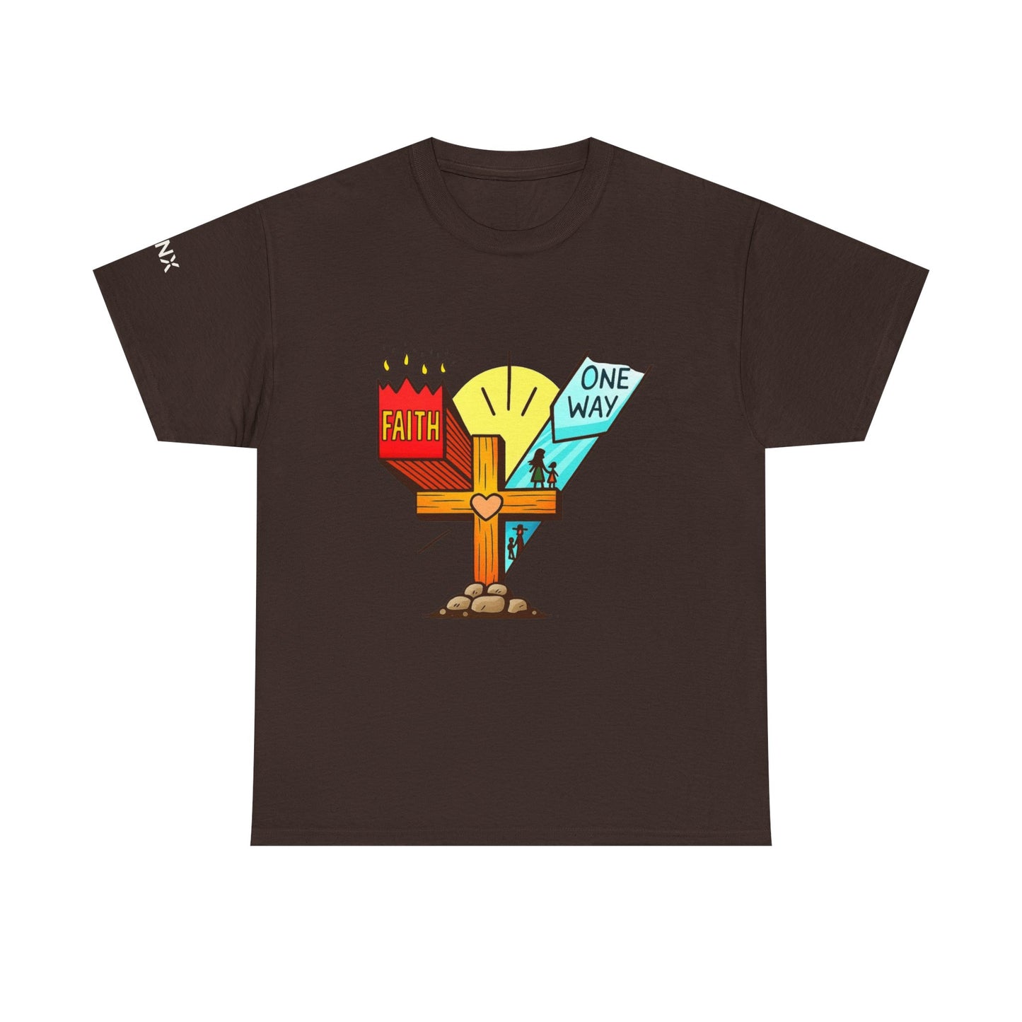 Faith Cross 'One Way' T‑Shirt – Christian Inspirational Tee