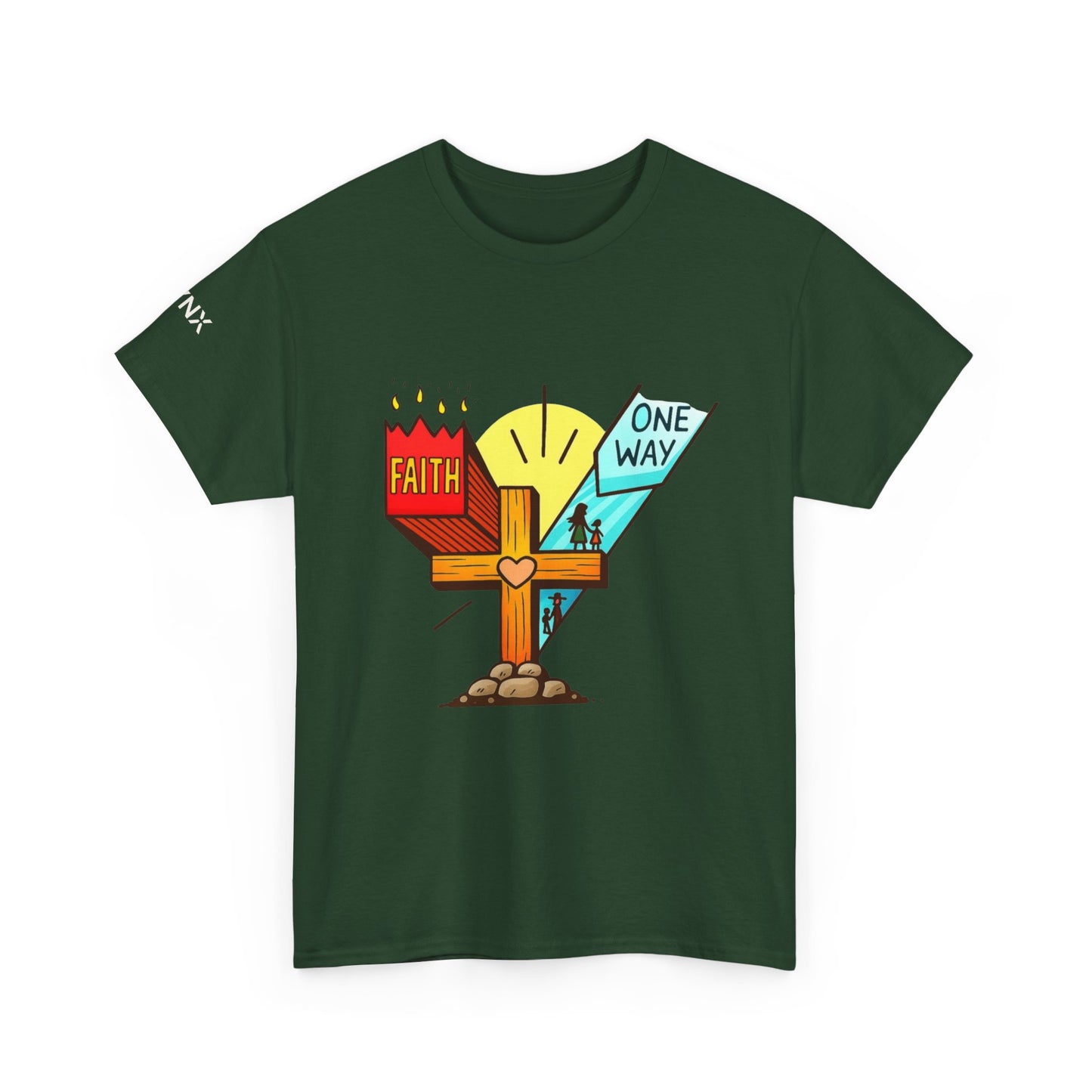 Faith Cross 'One Way' T‑Shirt – Christian Inspirational Tee
