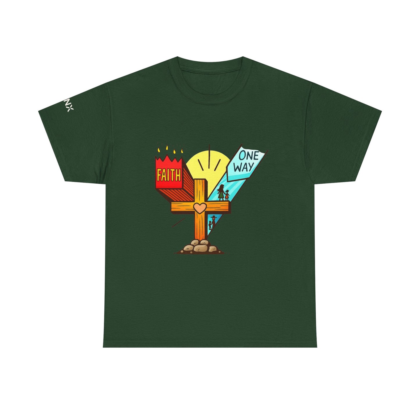 Faith Cross 'One Way' T‑Shirt – Christian Inspirational Tee