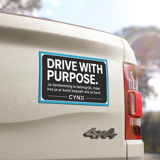 Car Magnet - "Drive With Purpose" Inspirational Magnetic Sign