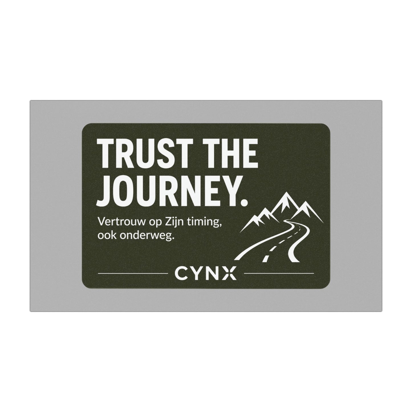 Car Magnet — "Trust the Journey" | Inspirerende Reismagneet (Tweetalig NL/EN)