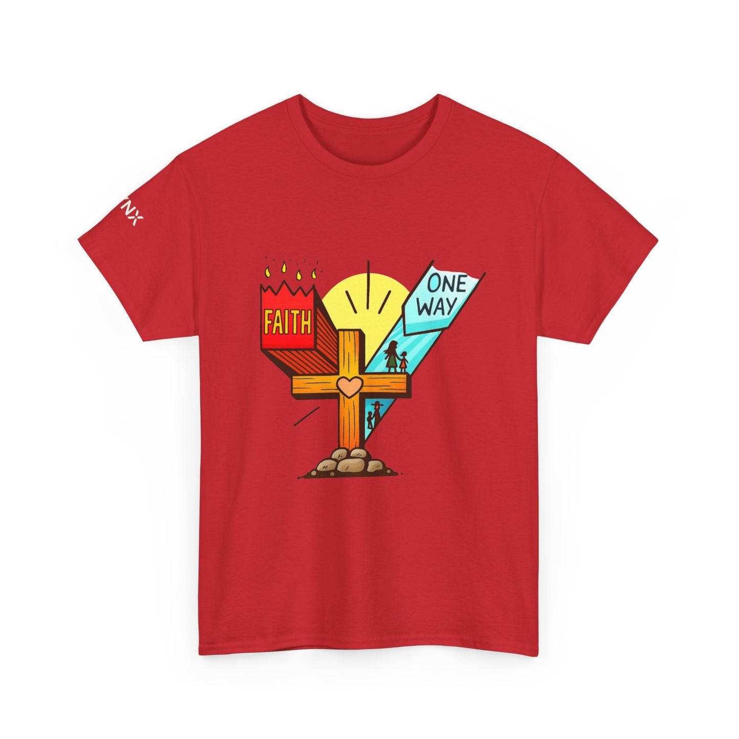 Faith Cross 'One Way' T‑Shirt – Christian Inspirational Tee