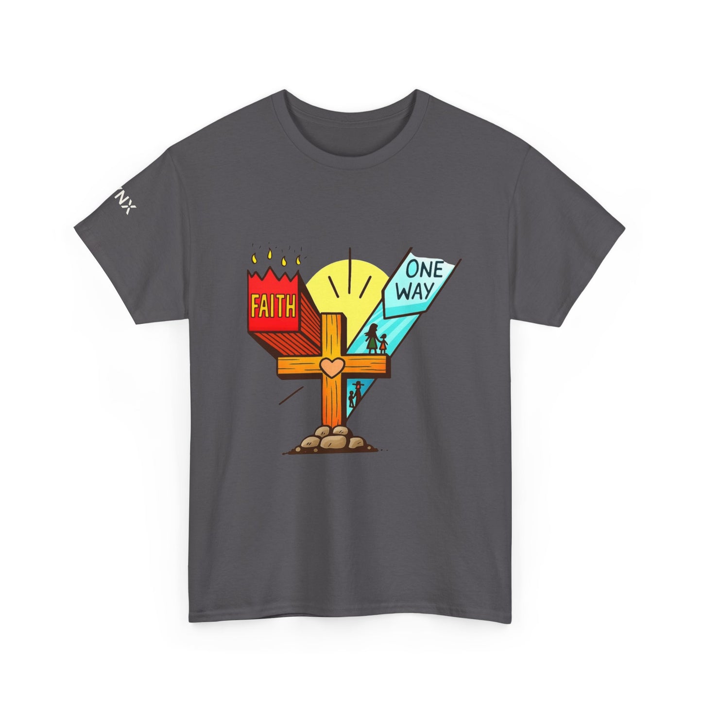 Faith Cross 'One Way' T‑Shirt – Christian Inspirational Tee