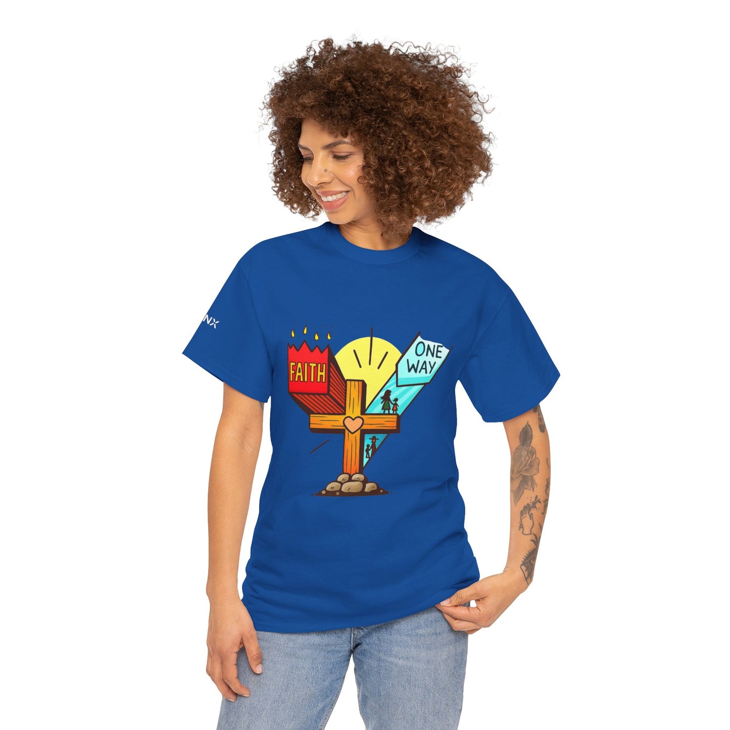 Faith Cross 'One Way' T‑Shirt – Christian Inspirational Tee