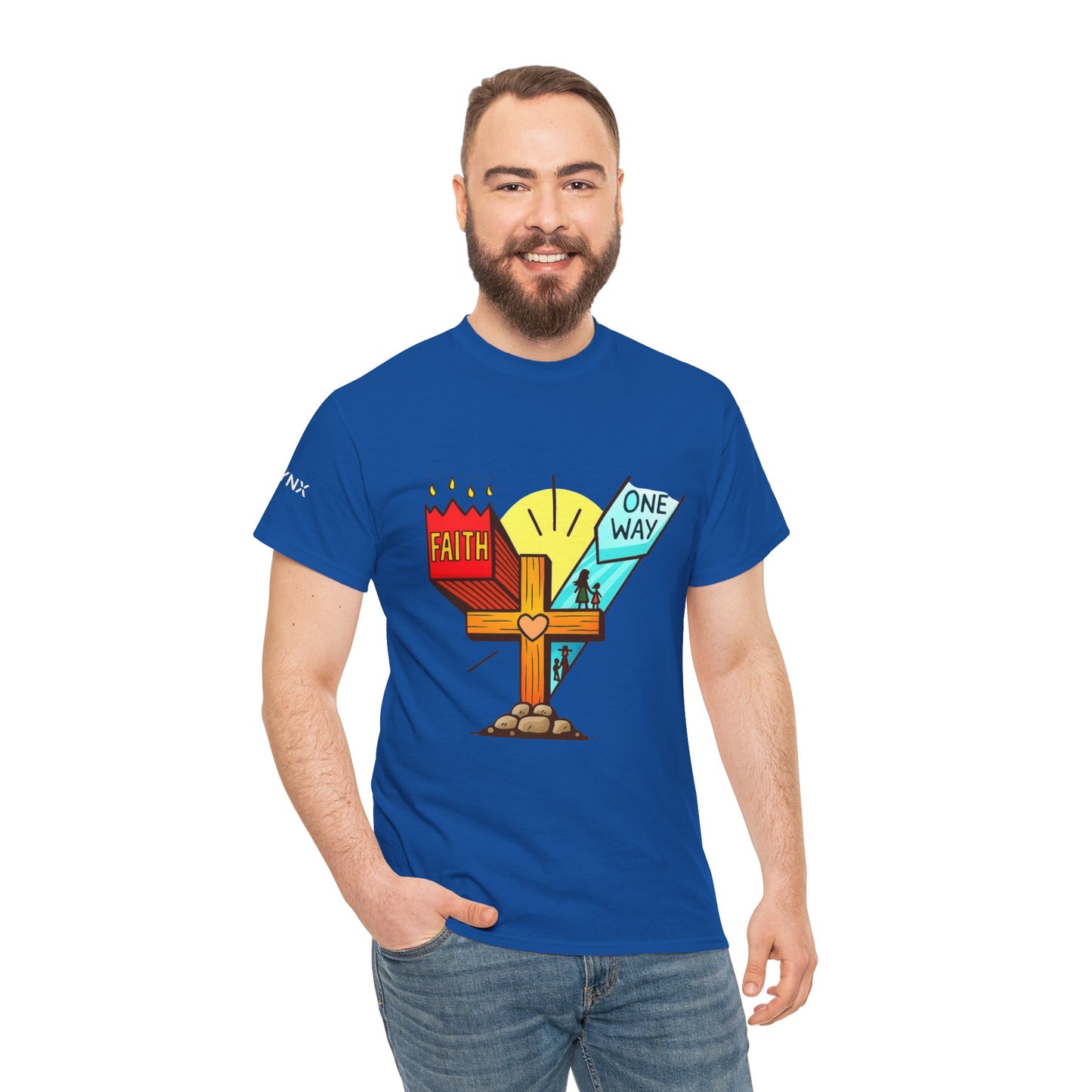 Faith Cross 'One Way' T‑Shirt – Christian Inspirational Tee