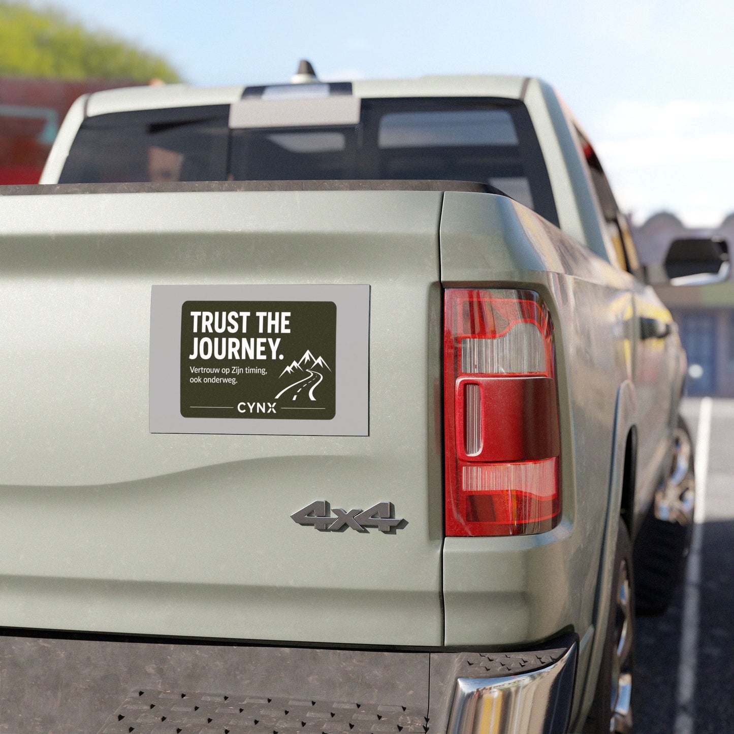 Car Magnet — "Trust the Journey" | Inspirerende Reismagneet (Tweetalig NL/EN)