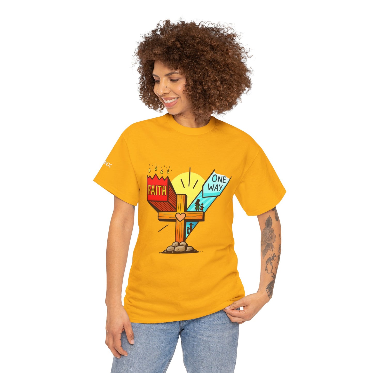 Faith Cross 'One Way' T‑Shirt – Christian Inspirational Tee