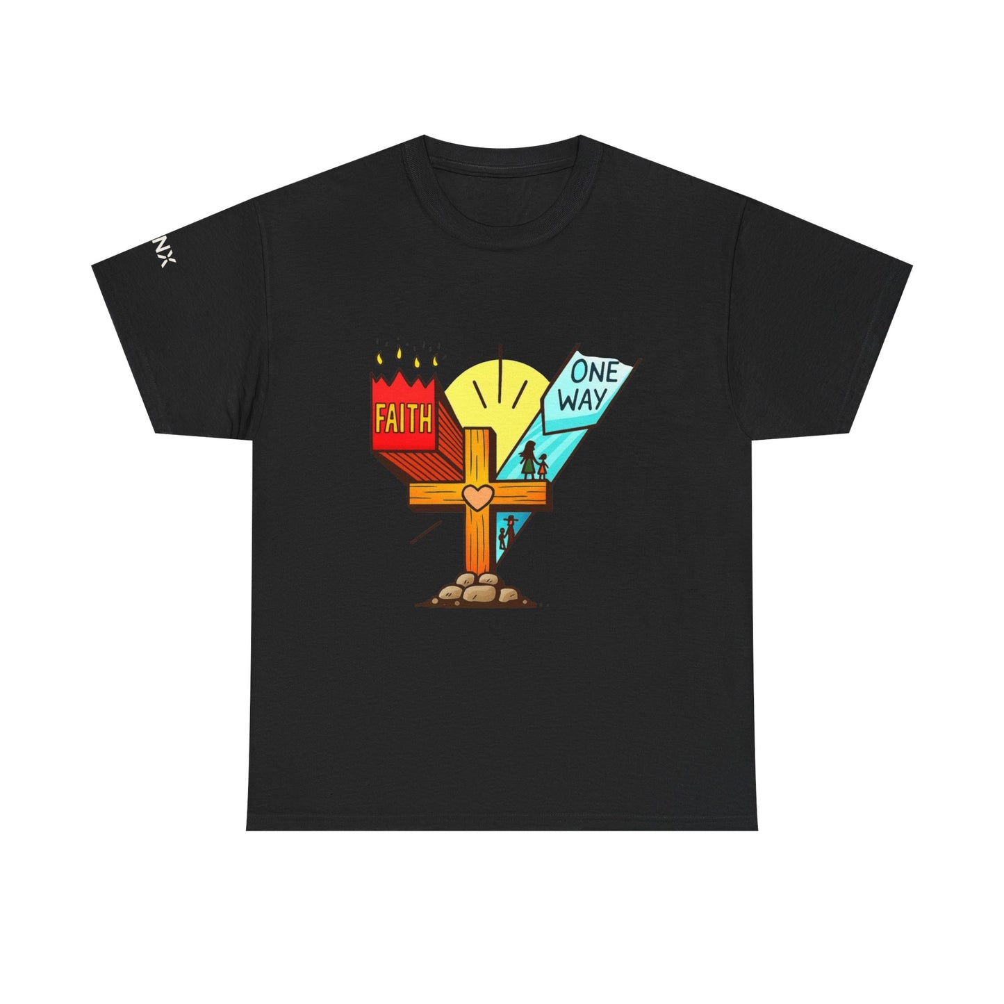Faith Cross 'One Way' T‑Shirt – Christian Inspirational Tee