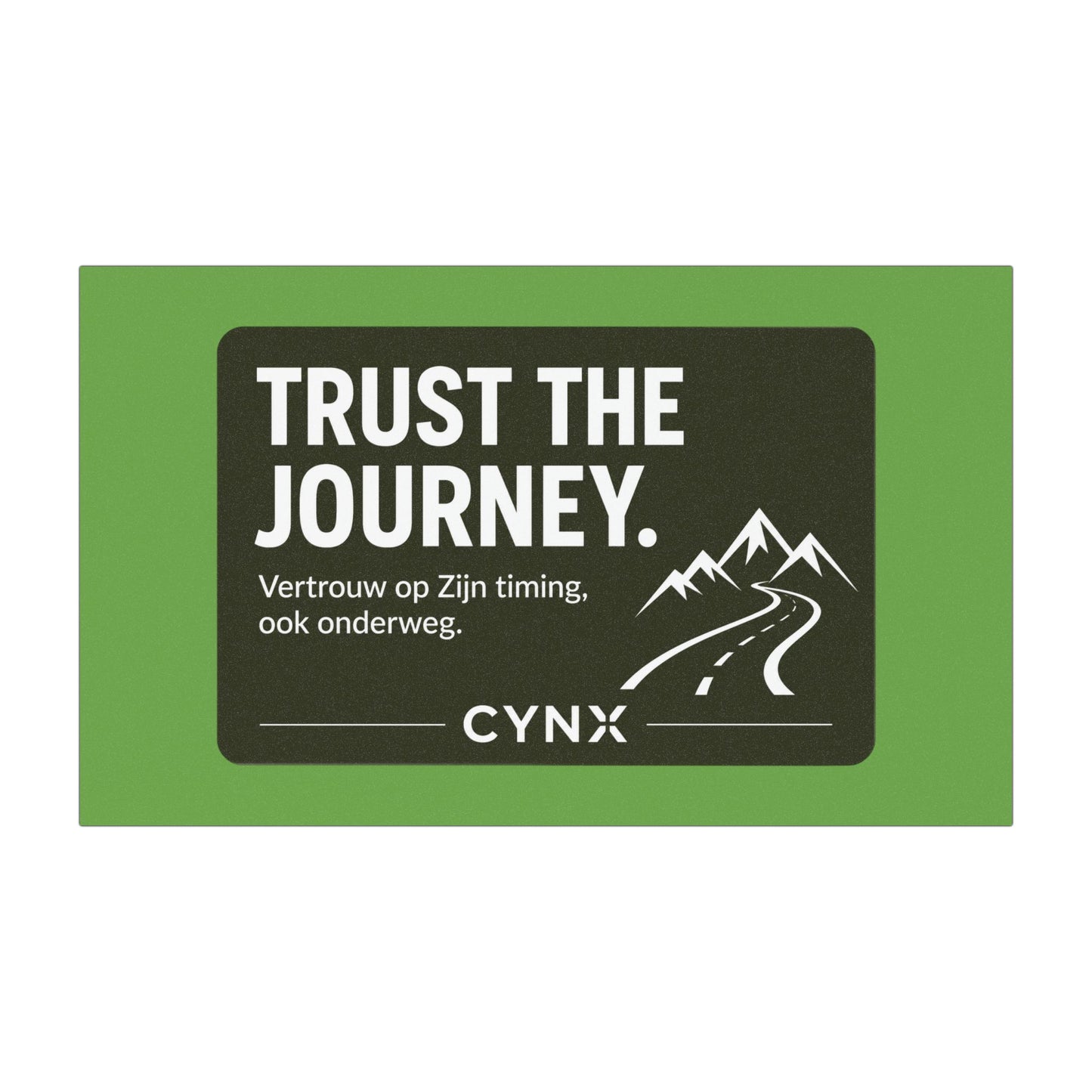 Automagneet "Trust the Journey" | Inspirerende Magneet voor Elke Rit